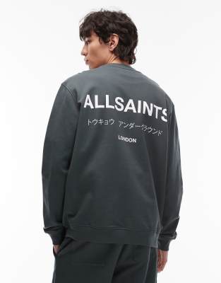 AllSaints - Underground - Sweat - Bleu