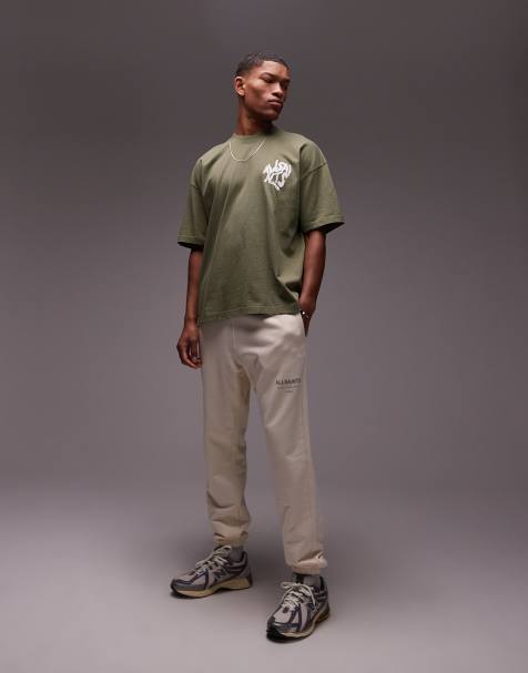 AllSaints Underground sweatpants in sandy white - view 1