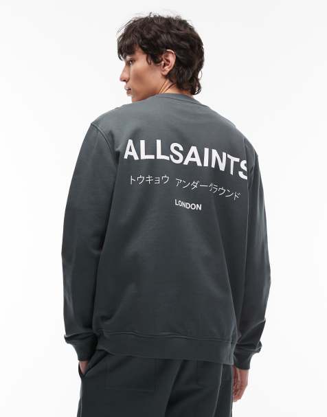 Allsaints Underground sweatshirt in blue - view 1