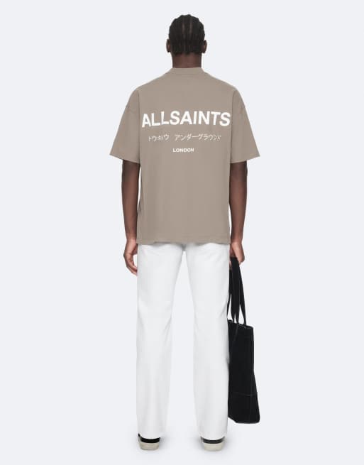 AllSaints Underground t-shirt à manches courtes ras de cou vert fenouil, 4 de 7