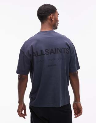 Allsaints - Underground - T-shirt - Bleu pierre de lune
