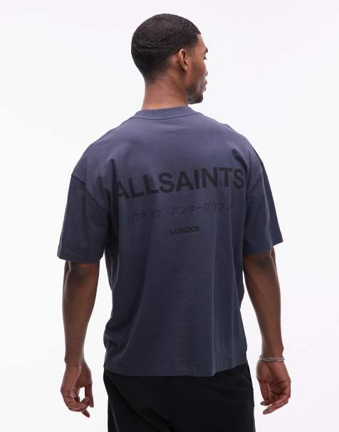 Allsaints - Underground - T-shirt - Bleu pierre de lune - view 1