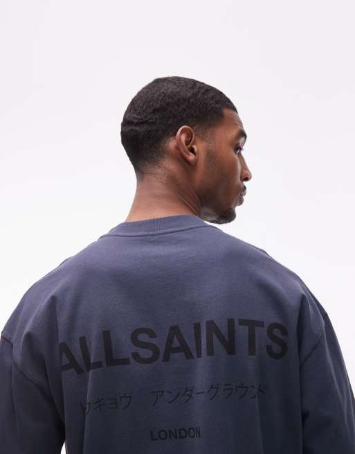 Allsaints - Underground - T-shirt - Bleu pierre de lune, 5 de 5