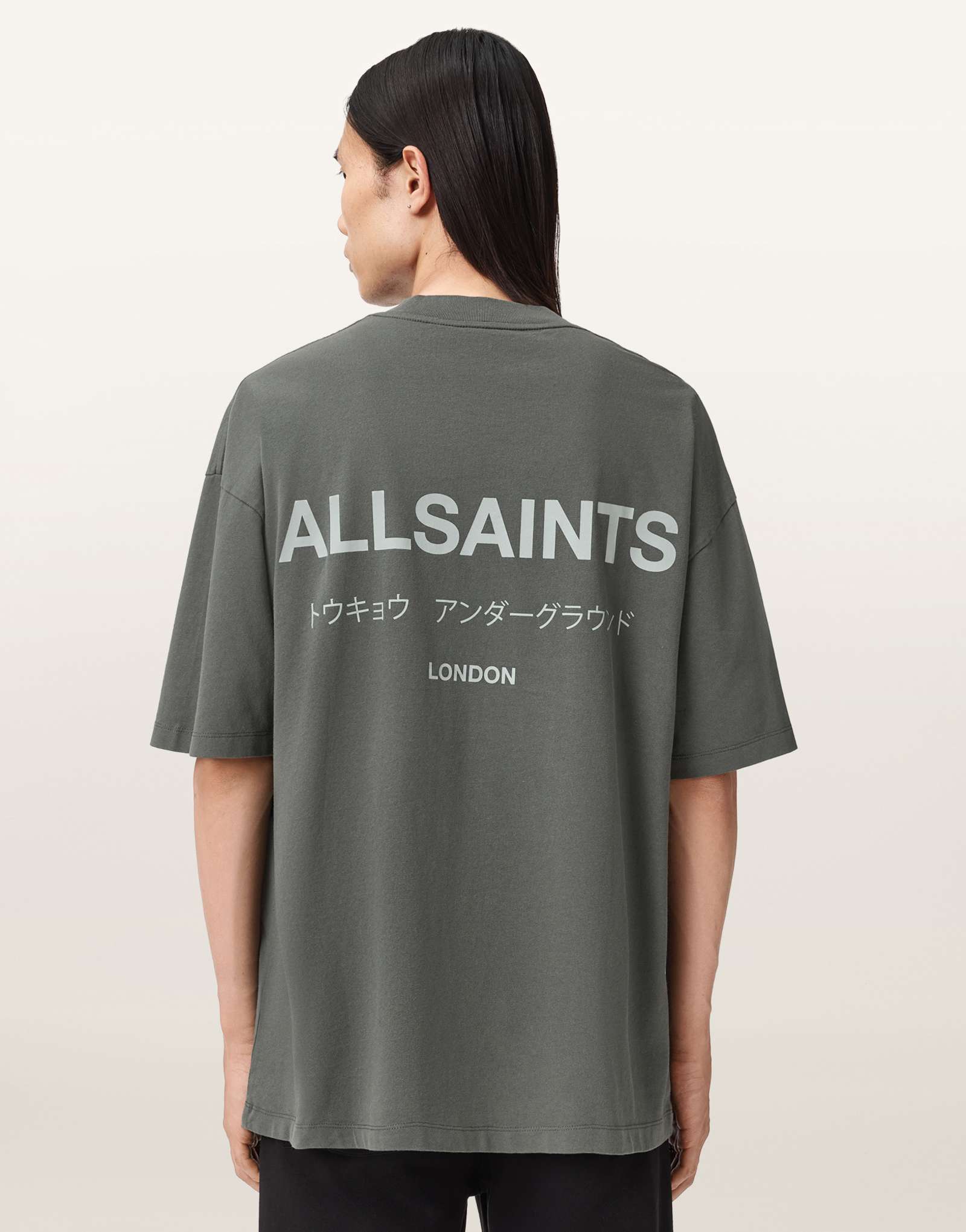 Футболка AllSaints Underground цвета хаки