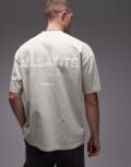 [AllSaints] Allsaints underground t-shirt in slate green XS Slate Green