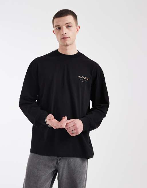AllSaints - Underground - T-shirt met lange mouwen in slangenprint, 2 van 5
