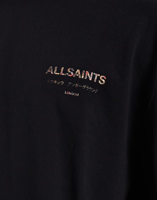 AllSaints - Underground - T-shirt met lange mouwen in slangenprint, 3 van 5