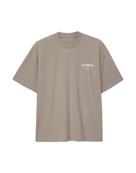 AllSaints Underground T-Shirt mit Rundhalsausschnitt in Fenchelgrün - view 1