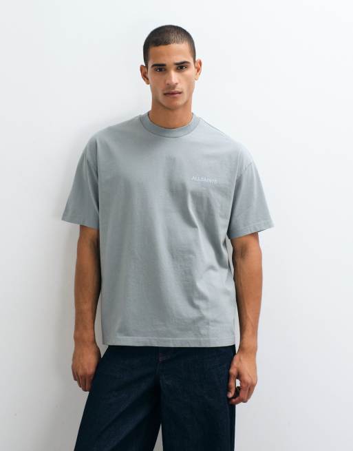 AllSaints - Underground - T-shirt oversize - Gris acier, 2 de 5