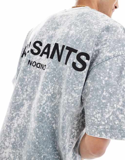 AllSaints - Underground - T-shirt oversize lavaggio stone wash grigio - In esclusiva per ASOS, 4 di 4