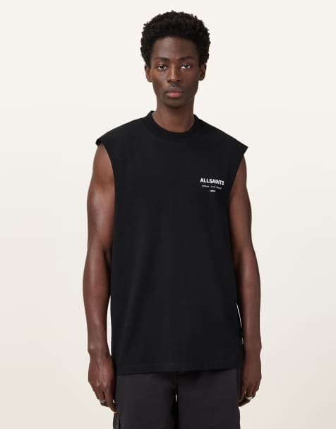 AllSaints - Underground - T-shirt ras de cou sans manches - Noir - view 1