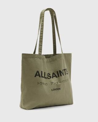 Allsaints Underground Tote Bag In Green