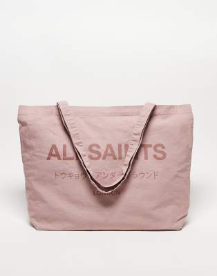 AllSaints AllSaints Underground tote bag in pink