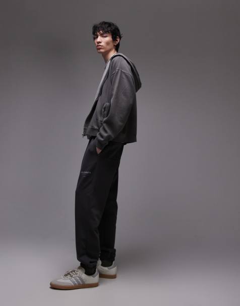 AllSaints Underground trackies in shaded grey - view 1