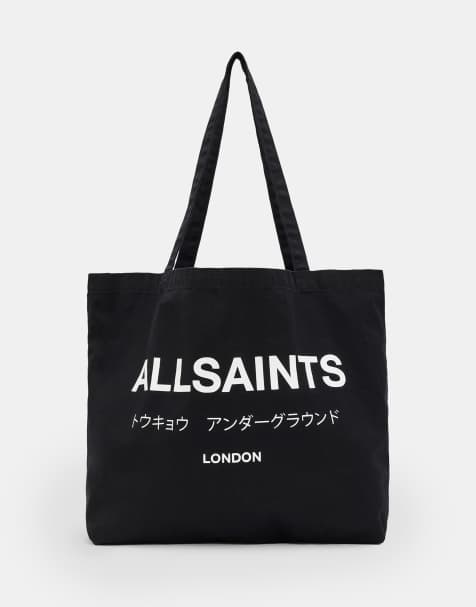 AllSaints - Underground - Uniseks shopper tote in zwart - view 1