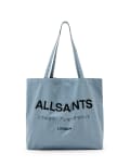 [AllSaints] AllSaints Underground unisex shopper tote bag in stonewash blue One Size Stonewash blue