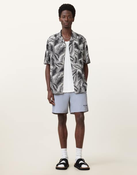 AllSaints - Underground - Zwemshort in machinegrijs - view 1