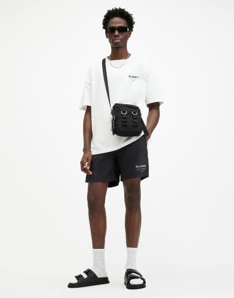AllSaints - Underground - Zwemshort in zwart - view 1