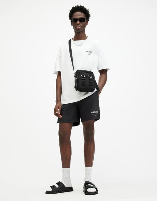 AllSaints - Underground - Zwemshort in zwart