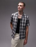 [AllSaints] AllSaints undermono shirt in black/white XS Black/ white
