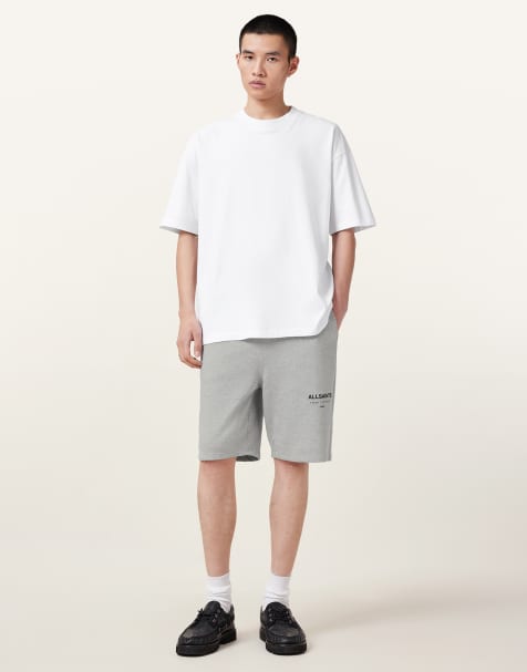 AllSaints - Undrgrnd - Short molletonné - Gris chiné - view 1