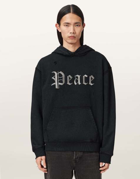 AllSaints - Utopia Oth - Sweat à capuche - Noir délavé - view 1