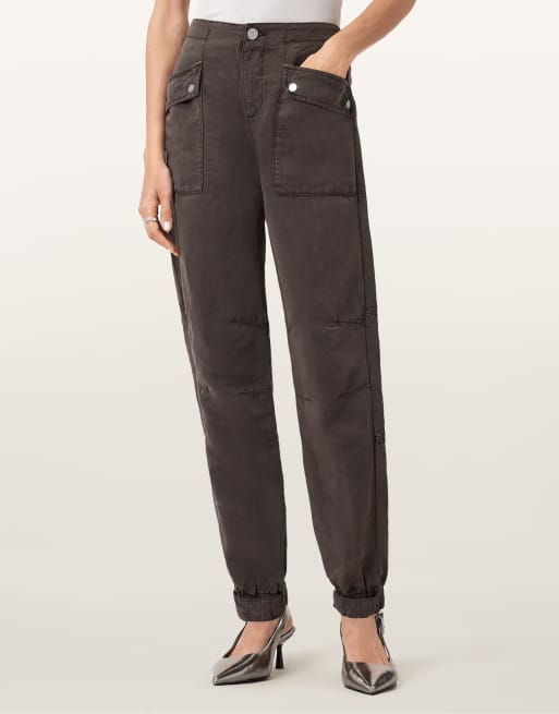 AllSaints – Val – Hose in Dunkelbraun