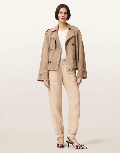 AllSaints – Val – Hose in Taupe-Braun - view 1