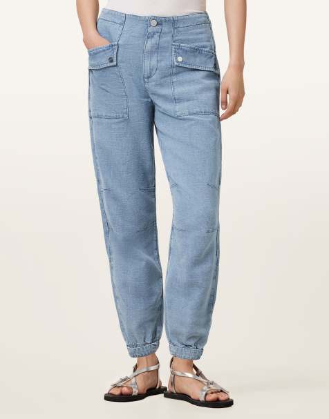 Allsaints val trouser in light blue