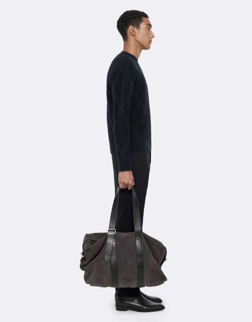 AllSaints Valor crew in inktmarineblauw, 3 van 7