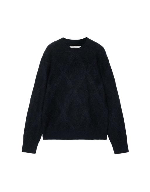 AllSaints Valor crew in inktmarineblauw, 7 van 7