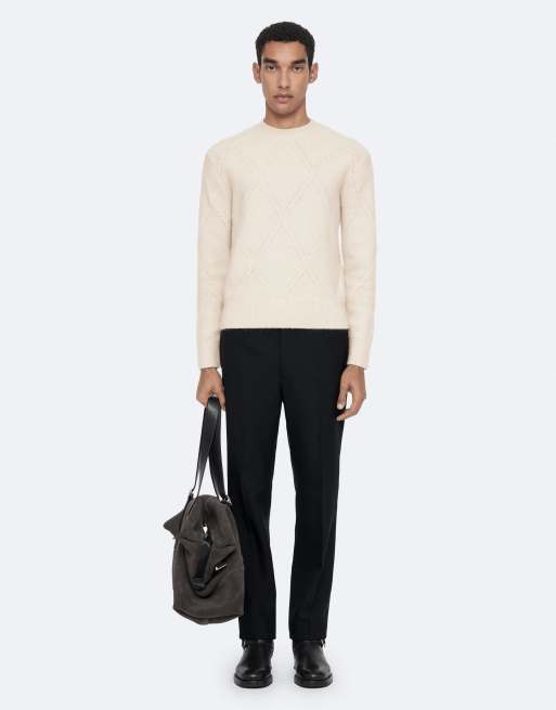 AllSaints Valor cuello redondo en blanco crudo, 2 de 7