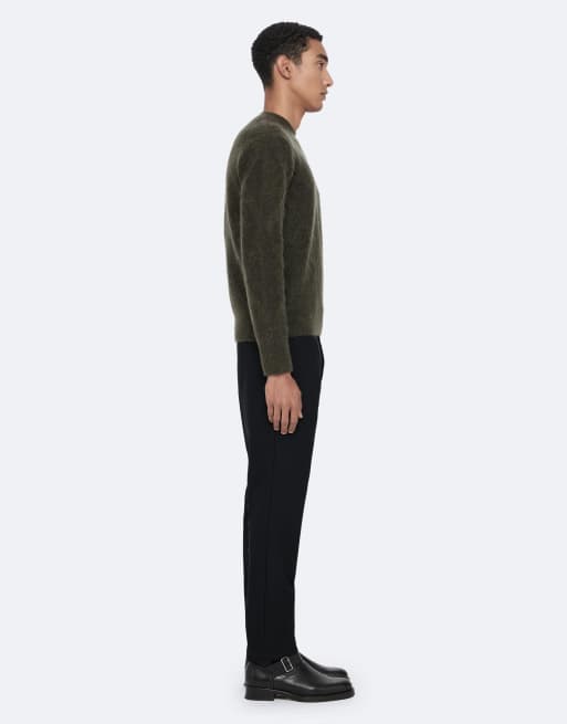 AllSaints Valor met ronde hals in kaki groen, 3 van 7
