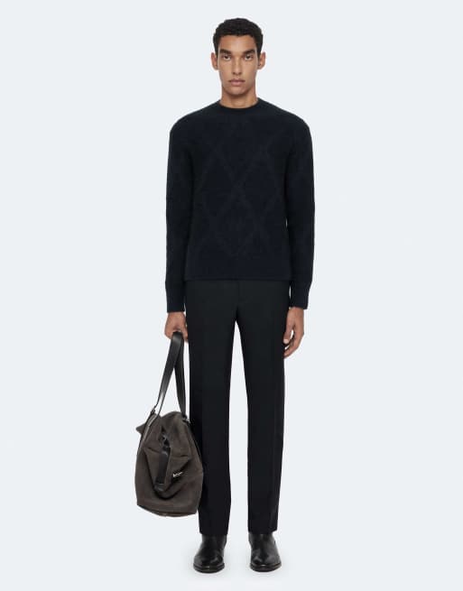 AllSaints - Valor - Sweat ras de cou - Bleu marine, 2 de 7
