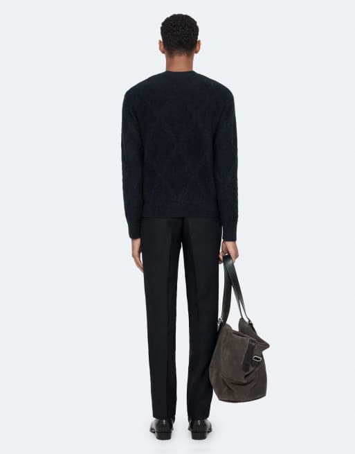 AllSaints - Valor - Sweat ras de cou - Bleu marine, 4 de 7