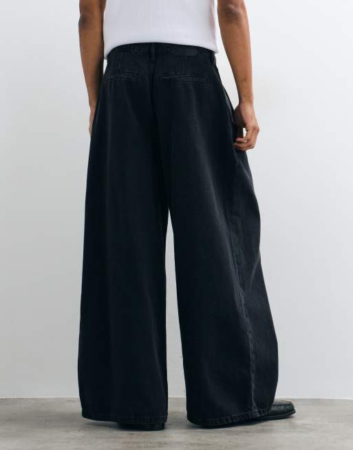 AllSaints vaqueros denim remangados Sid en azul lavado oscuro, 4 de 5