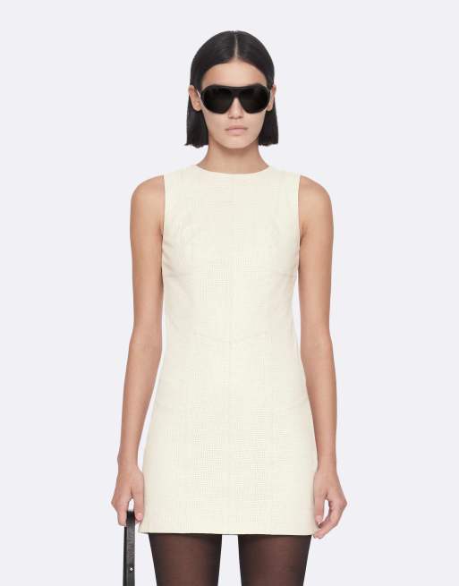 AllSaints Vee Perf-Kleid in Wollweiß, 5 von 7