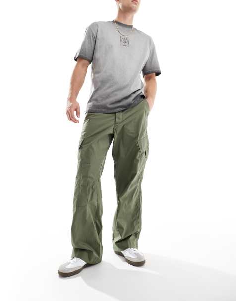 AllSaints - Verge - Pantaloni cargo dritti kaki - view 1