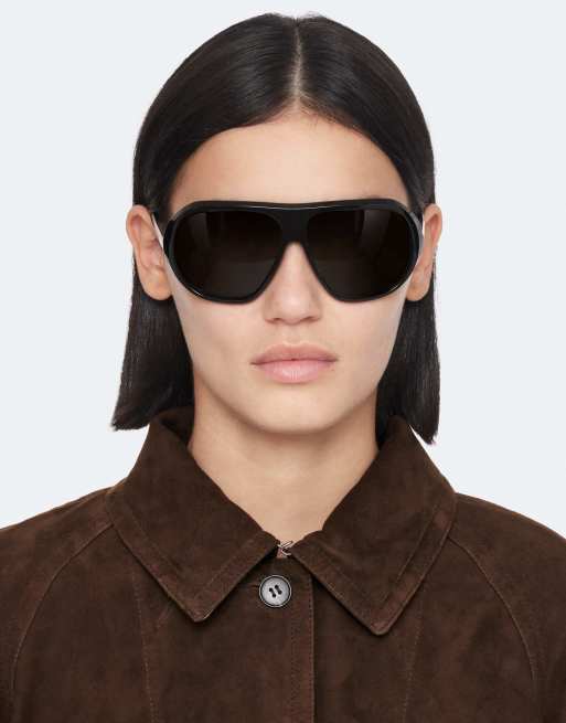 AllSaints veste en daim Roiya marron fango, 3 de 6