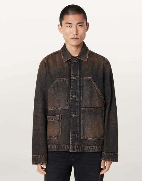 AllSaints veste Mukesh marron délavé - view 1