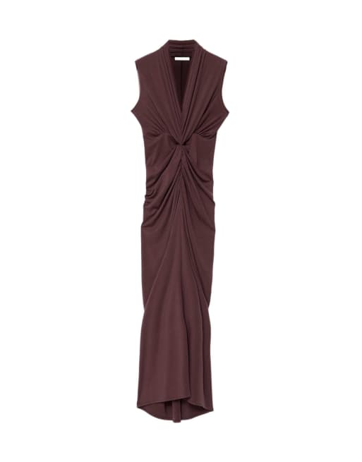 AllSaints - vestido Dariya en rojo oxblood, 2 de 6