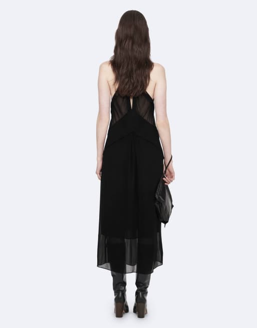 AllSaints - vestido Fawn en negro, 2 de 7