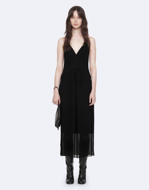 AllSaints - vestido Fawn en negro, 6 de 7