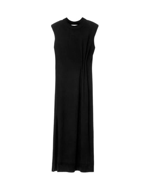 AllSaints - vestido Kayla de lana merina negro, 2 de 6