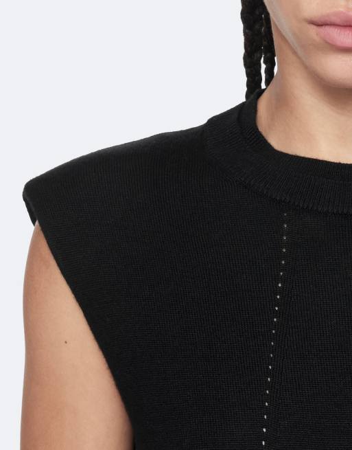 AllSaints - vestido Kayla de lana merina negro, 5 de 6