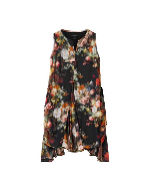 AllSaints - vestido mini Sybil en negro difuminado, 2 de 6