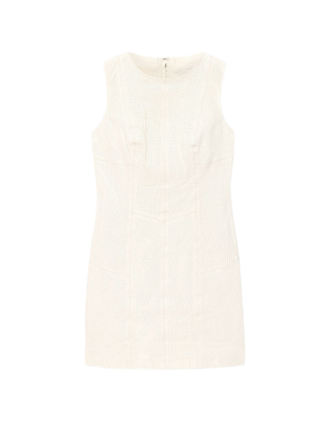 AllSaints vestido Vee perforado en blanco roto - view 1