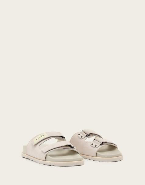 AllSaints – Vex – Sandalen in Kreideweiß - view 1