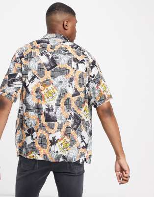 relaxed fit short sleeve shirt