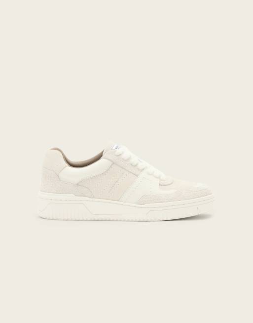 AllSaints Vix leather logo trainer in white, 4 of 4